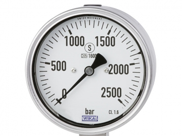 PG23HP-S波登管壓力表，不銹鋼材質(zhì)