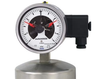 632.51+8xx帶電接點(diǎn)開(kāi)關(guān)的膜盒式壓力表