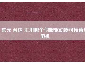 東元 臺達 匯川哪個伺服驅動器可接直線電機