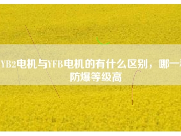 YB2電機(jī)與YFB電機(jī)的有什么區(qū)別，哪一種防爆等級(jí)高