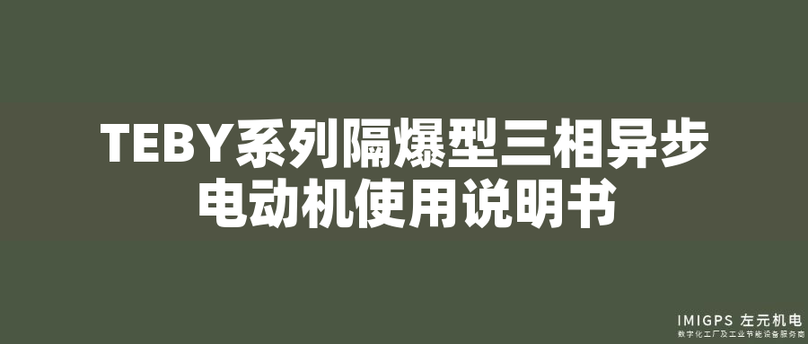 TEBY系列隔爆型三相異步電動(dòng)機(jī)使用說(shuō)明書(shū)