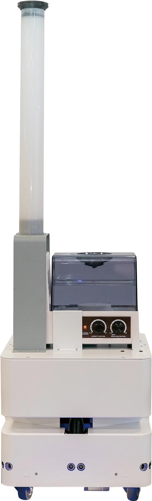 防疫機器人展現東元智慧移動平臺（AGV）更多元應用。圖／東元提供