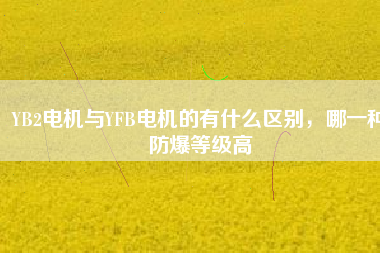 YB2電機(jī)與YFB電機(jī)的有什么區(qū)別，哪一種防爆等級(jí)高