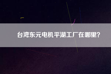 臺灣東元電機(jī)平湖工廠在哪里？